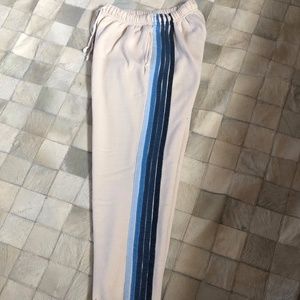 Aviator Nation WOMEN'S VINTAGE WHITE SWEATPANTS